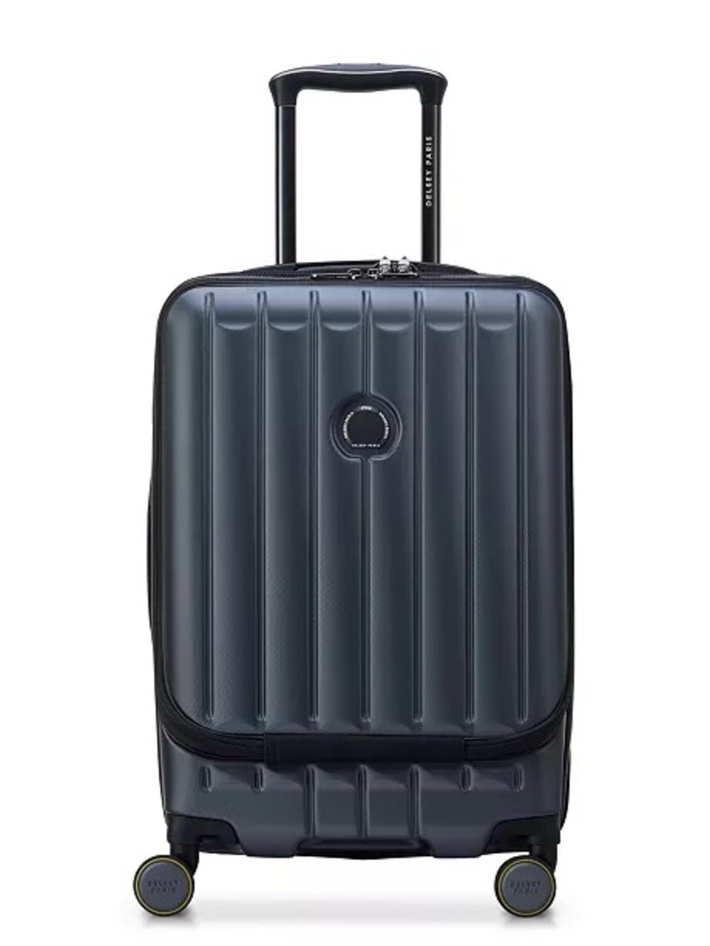 DELSEY Paris Gray Shadow 6.0 Front Pocket Spinner Hardshell Carry-On Travel Bag